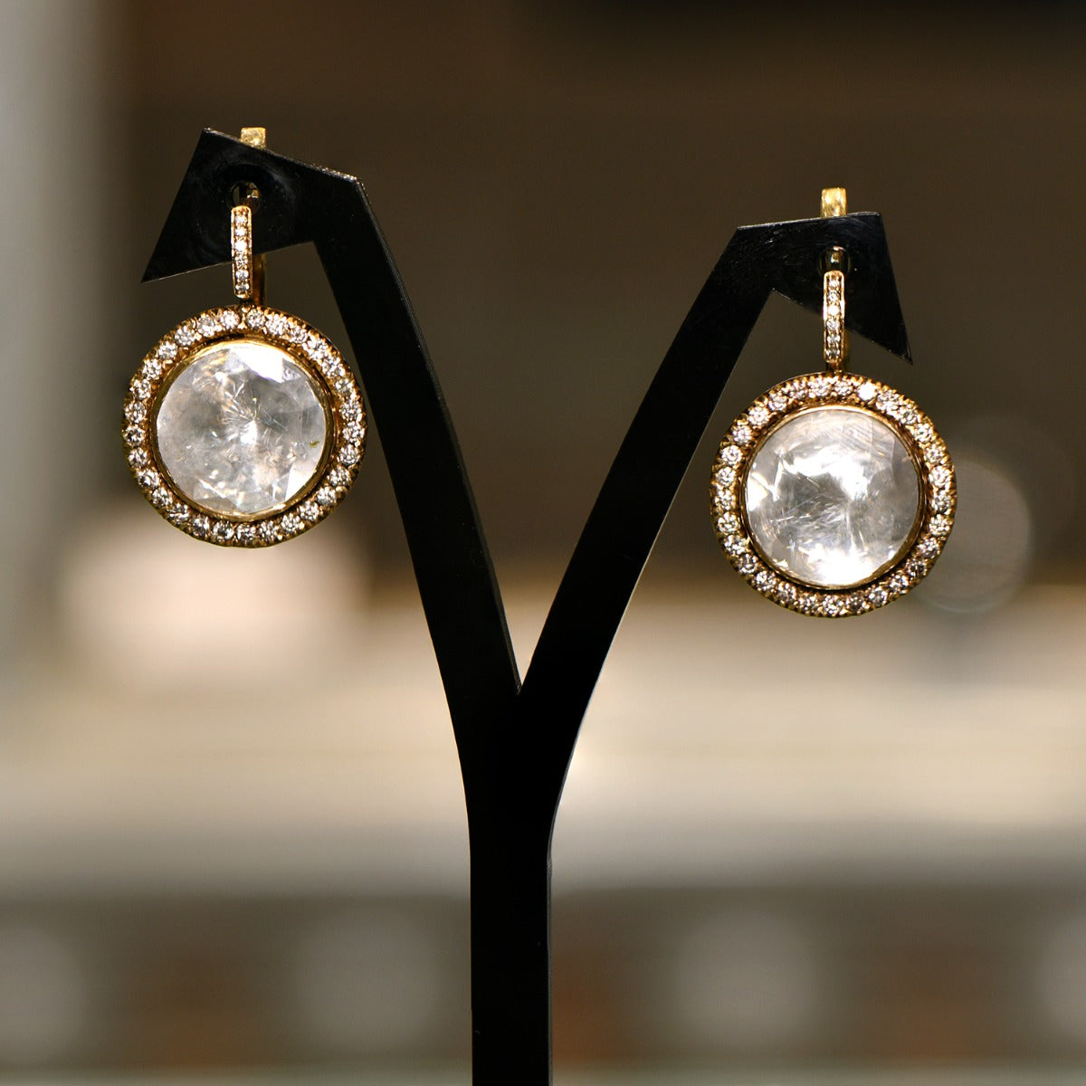 Full Moon Polki Earrings