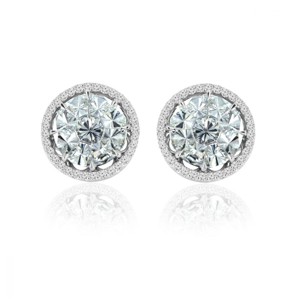 Sequenced Rounded Diamond Necklace Set