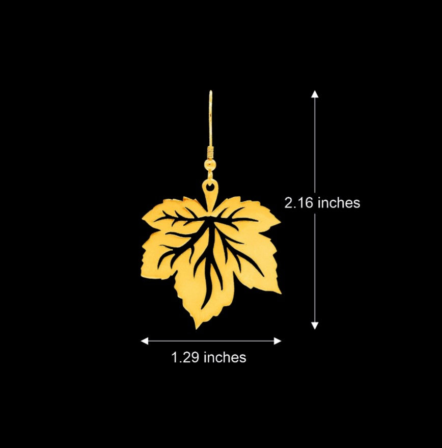 Leaf Contemporary Earrings