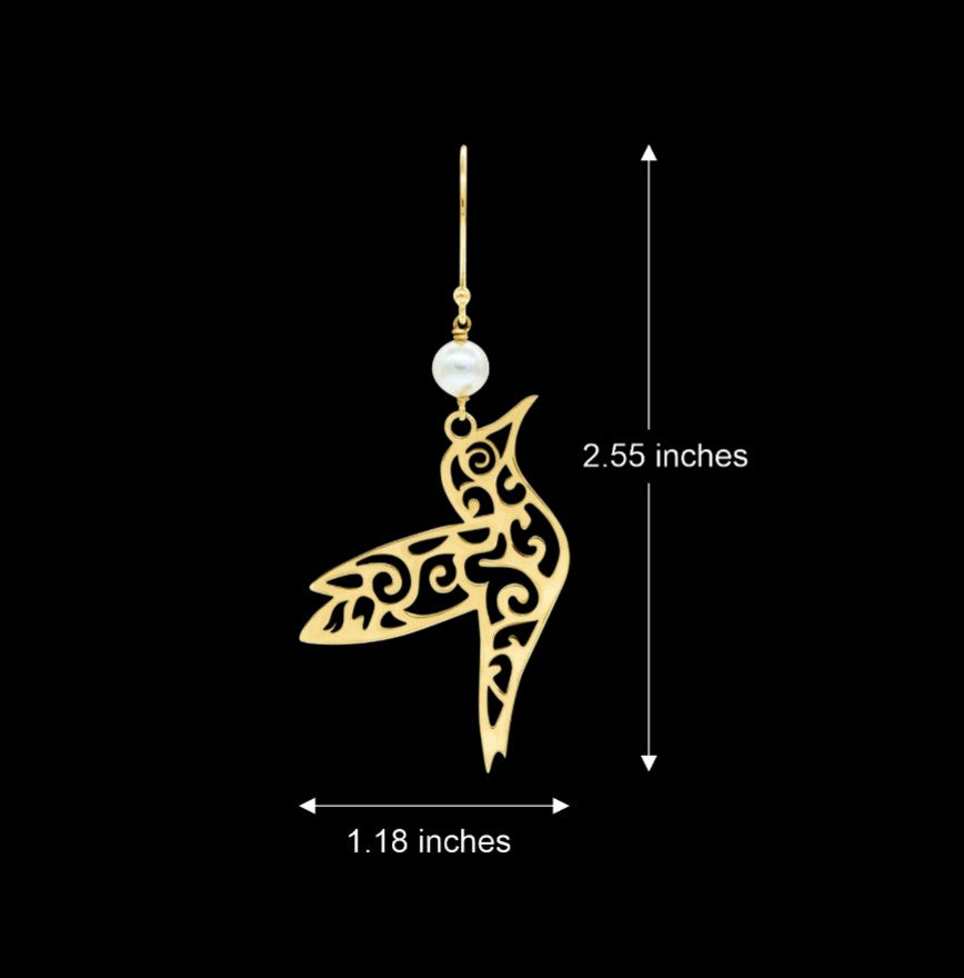 Bird Ornate Earrings