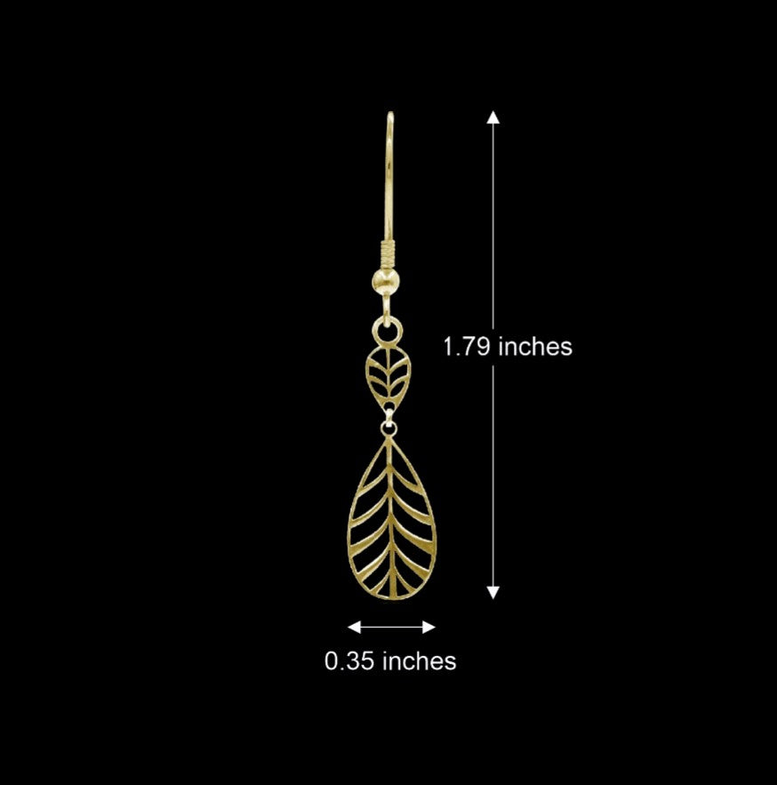 Leaf Drop Earrings