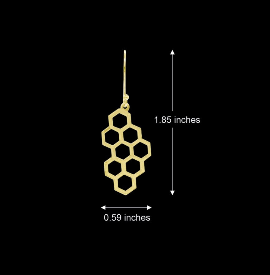Honeycomb Drop Earrings
