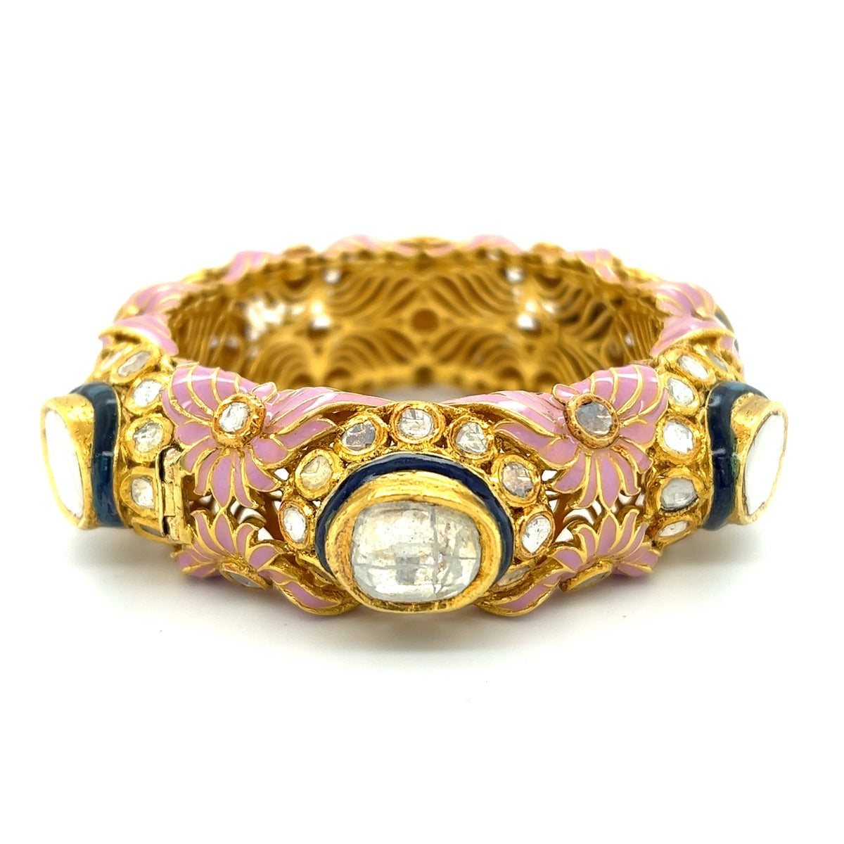 Casey Pink Polki Bangle