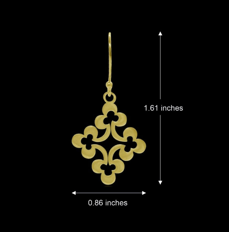 Misha Floret Drop Earrings