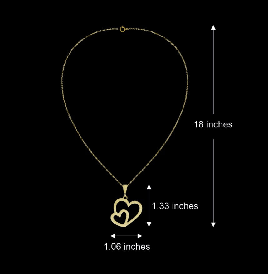 Heart In Heart Necklace