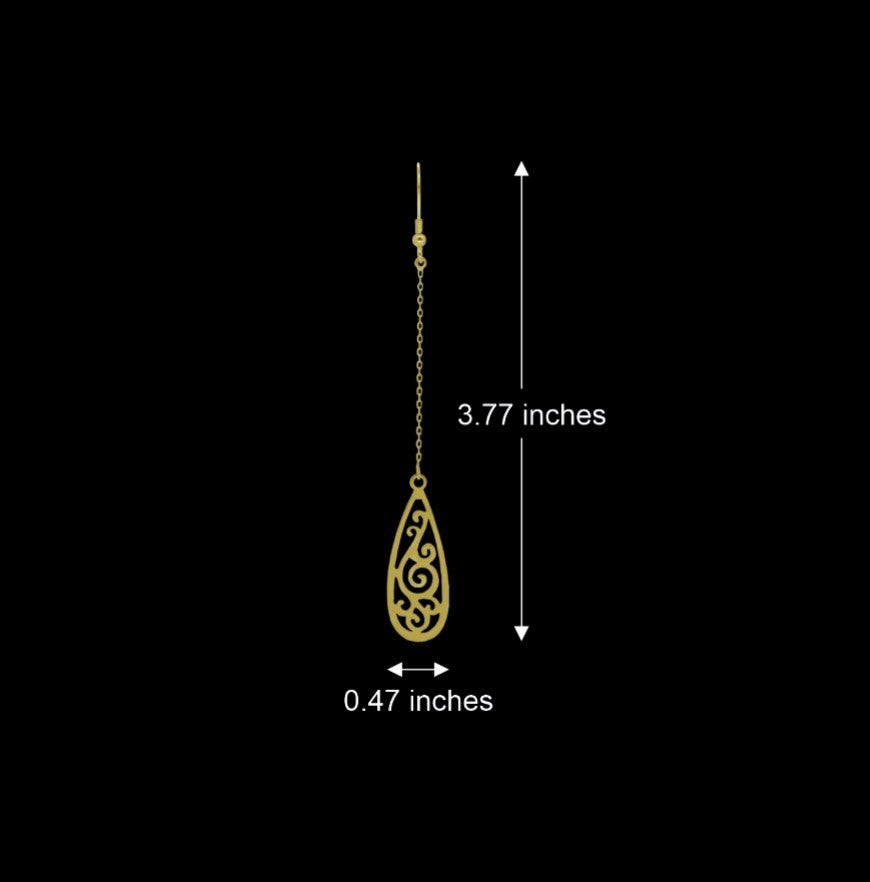 Lucky Sleek Drop Earrings