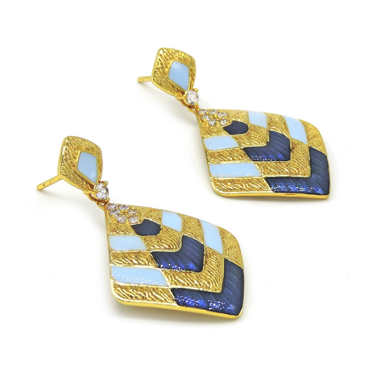 Joe Trellis Drop Earrings