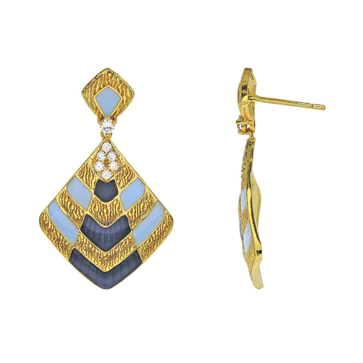 Joe Trellis Drop Earrings