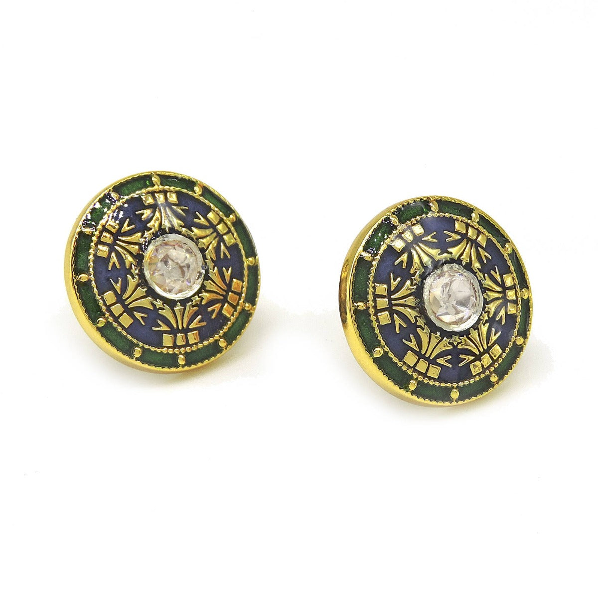 Gleaming Rays Stud Earrings