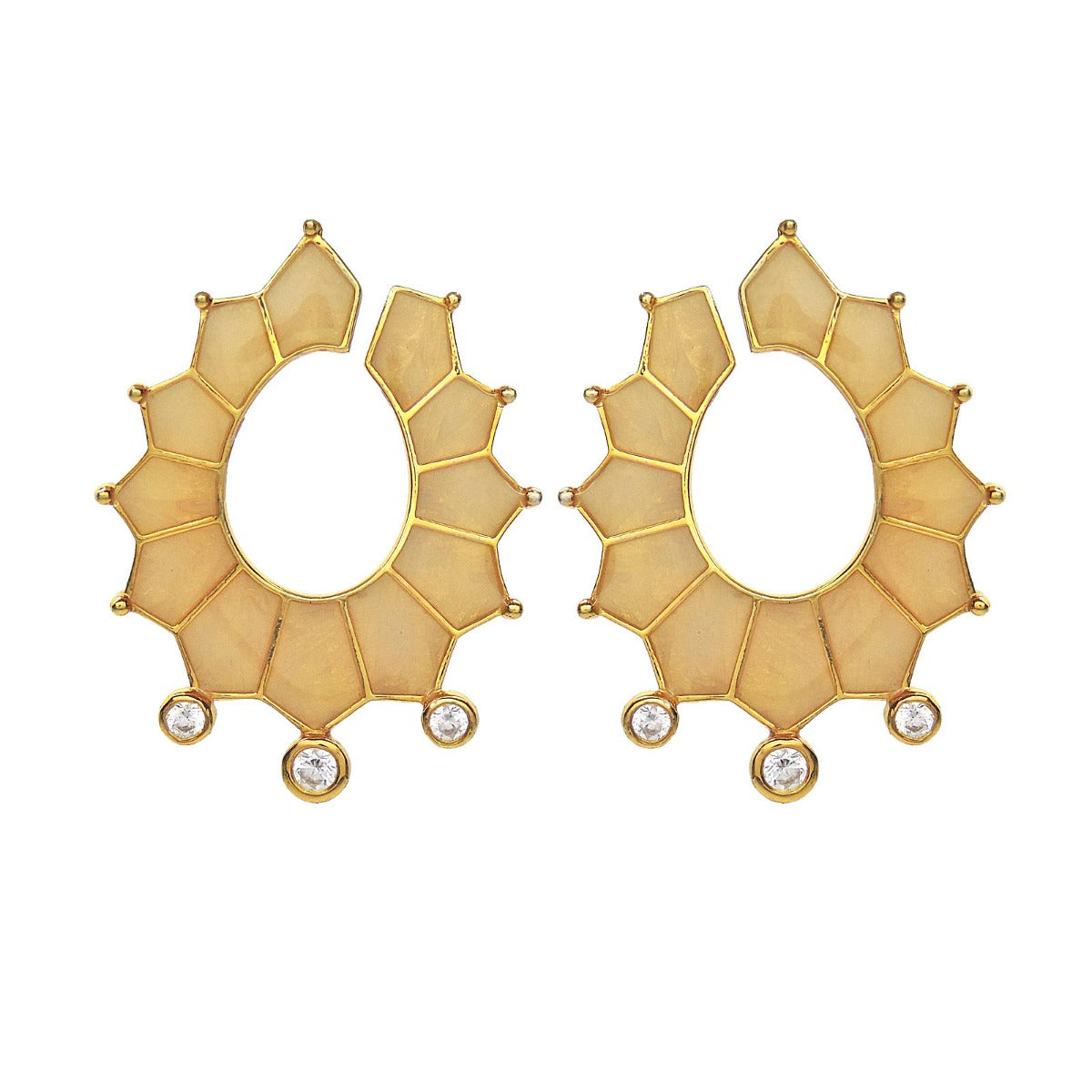 Cleopatra Enamel Drop Earrings