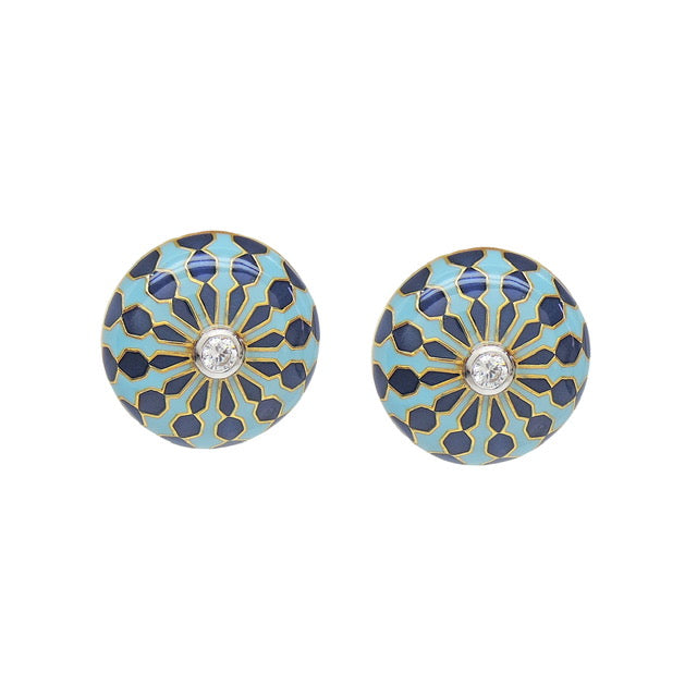 Emily Enamel Stud Earrings