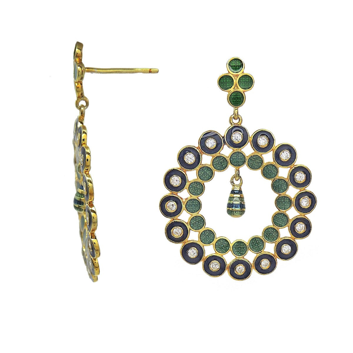 Celinda Enamel Drop Earrings