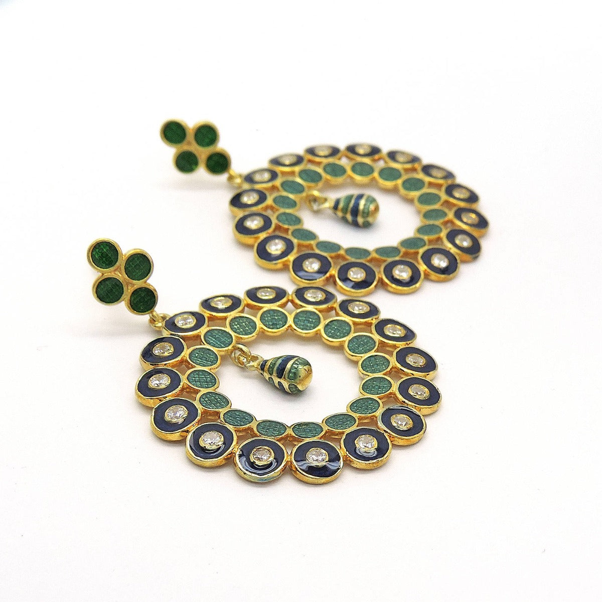 Celinda Enamel Drop Earrings