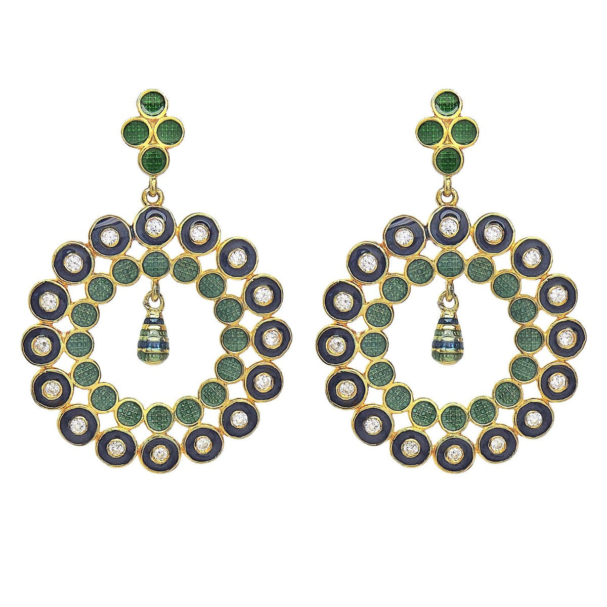 Celinda Enamel Drop Earrings
