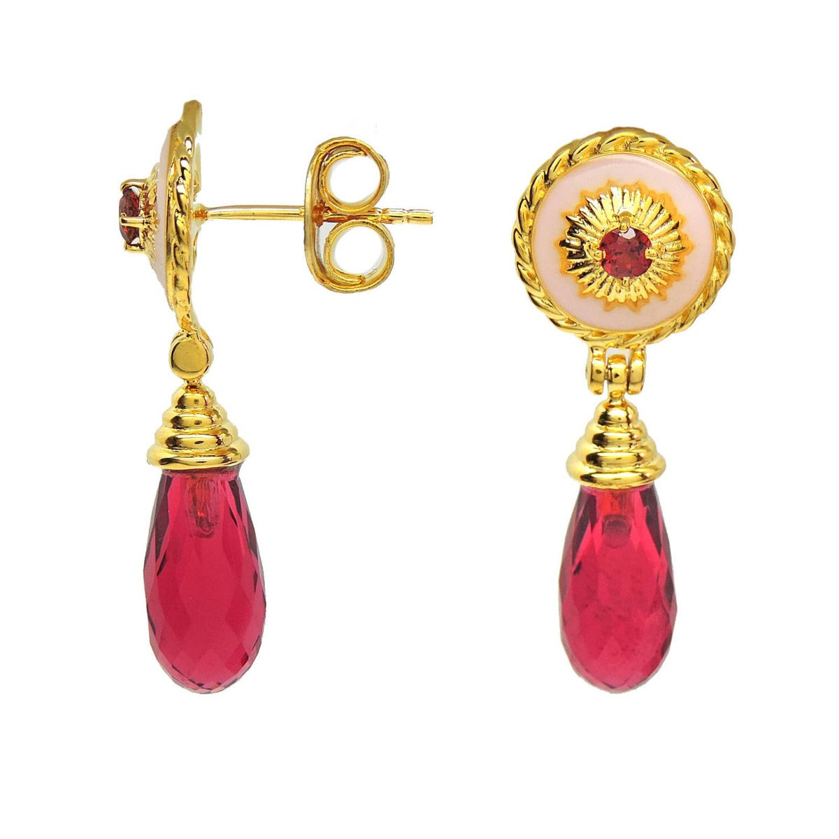 Arwa Enamel Drop Earrings
