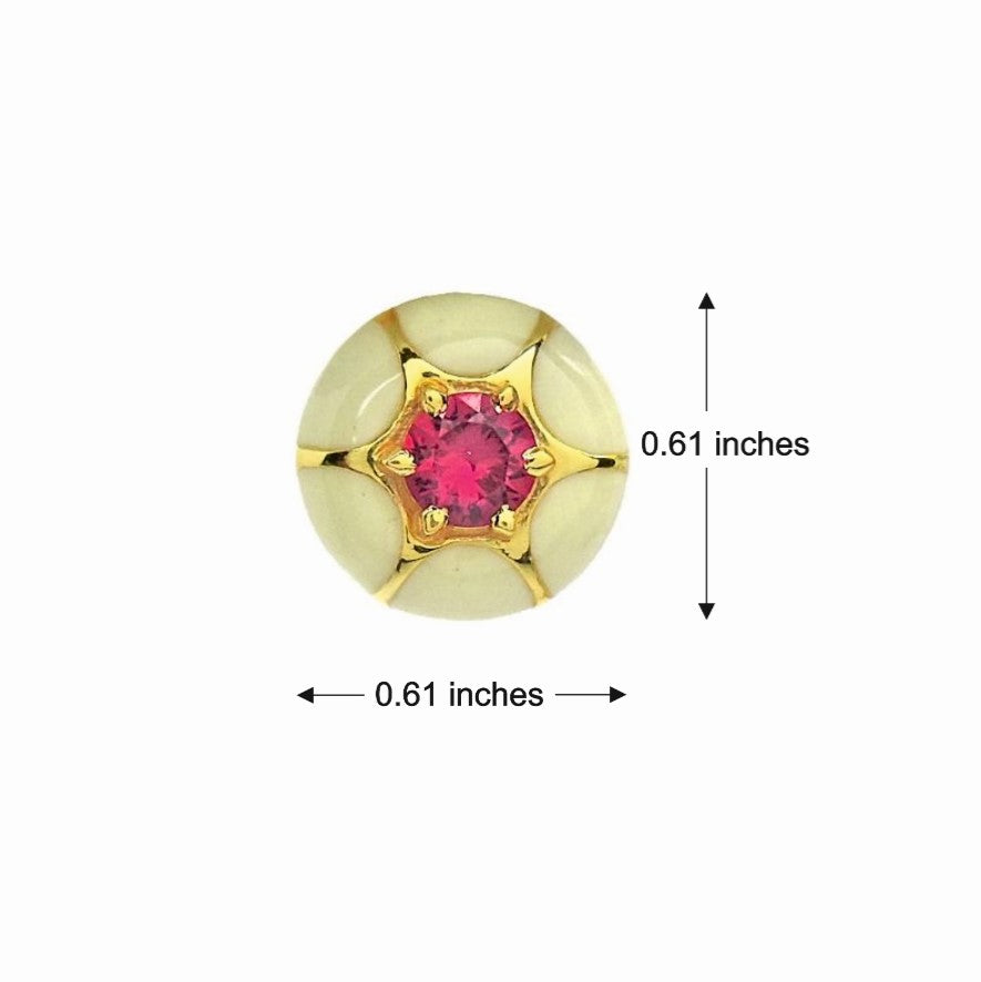 Blossom Enamel Stud Earrings