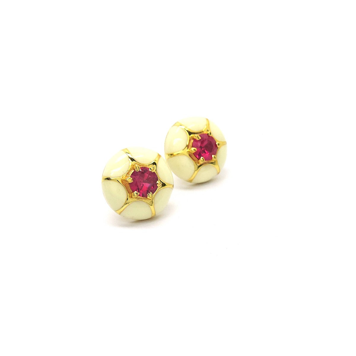 Blossom Enamel Stud Earrings