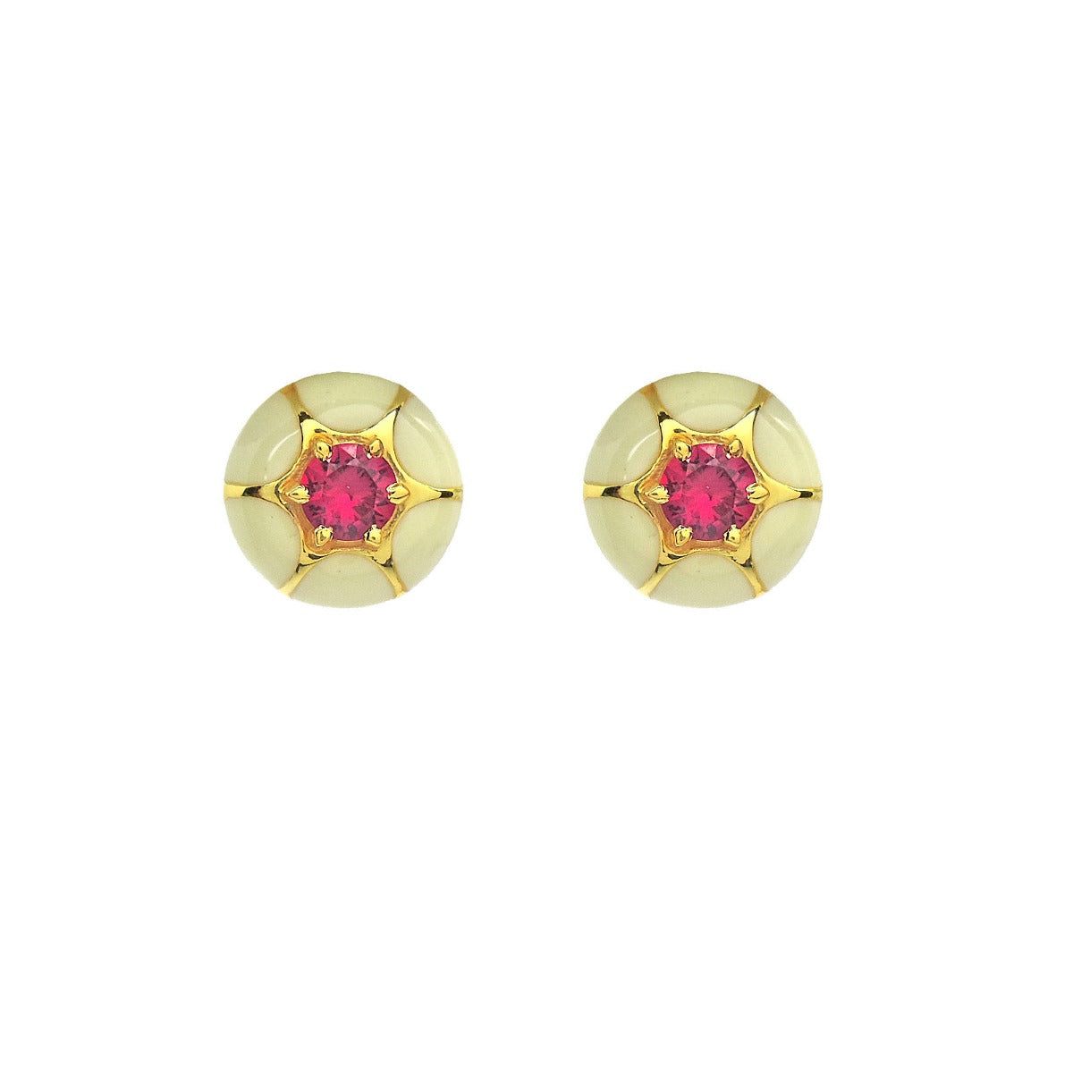 Blossom Enamel Stud Earrings