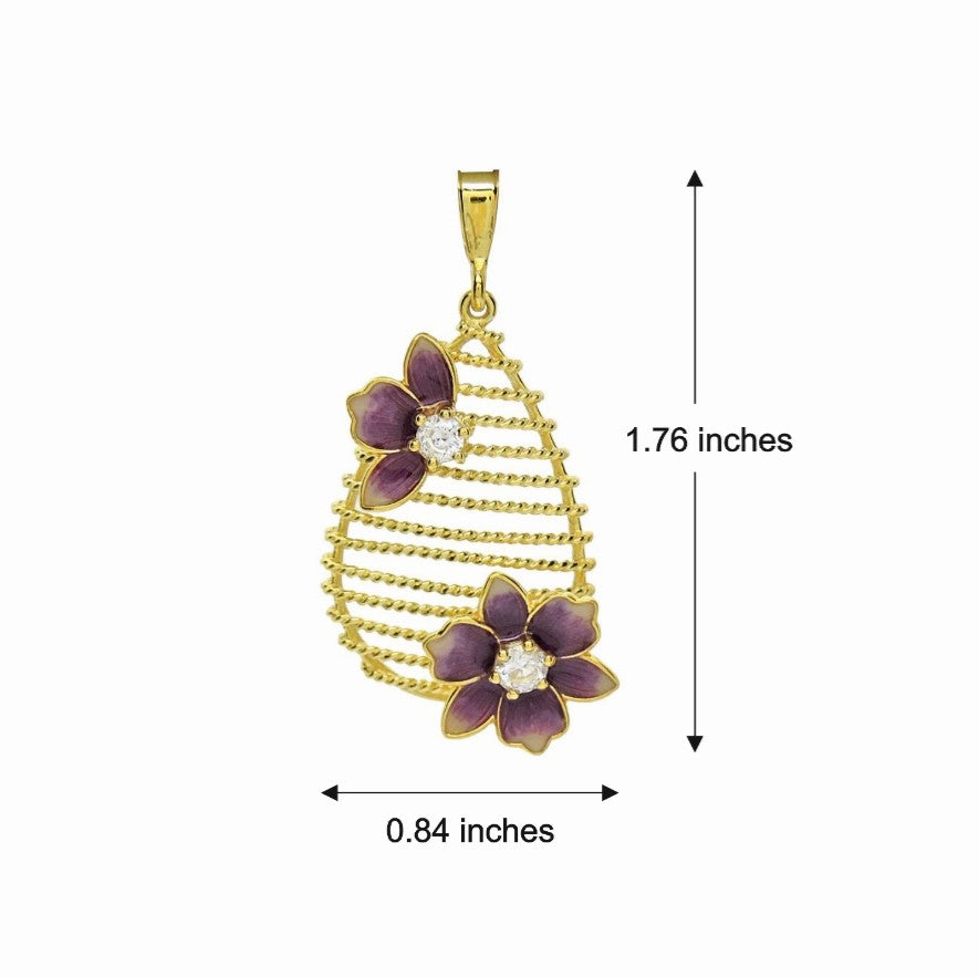 Forever Floret Enamel Necklace