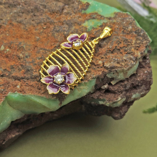 Forever Floret Enamel Necklace