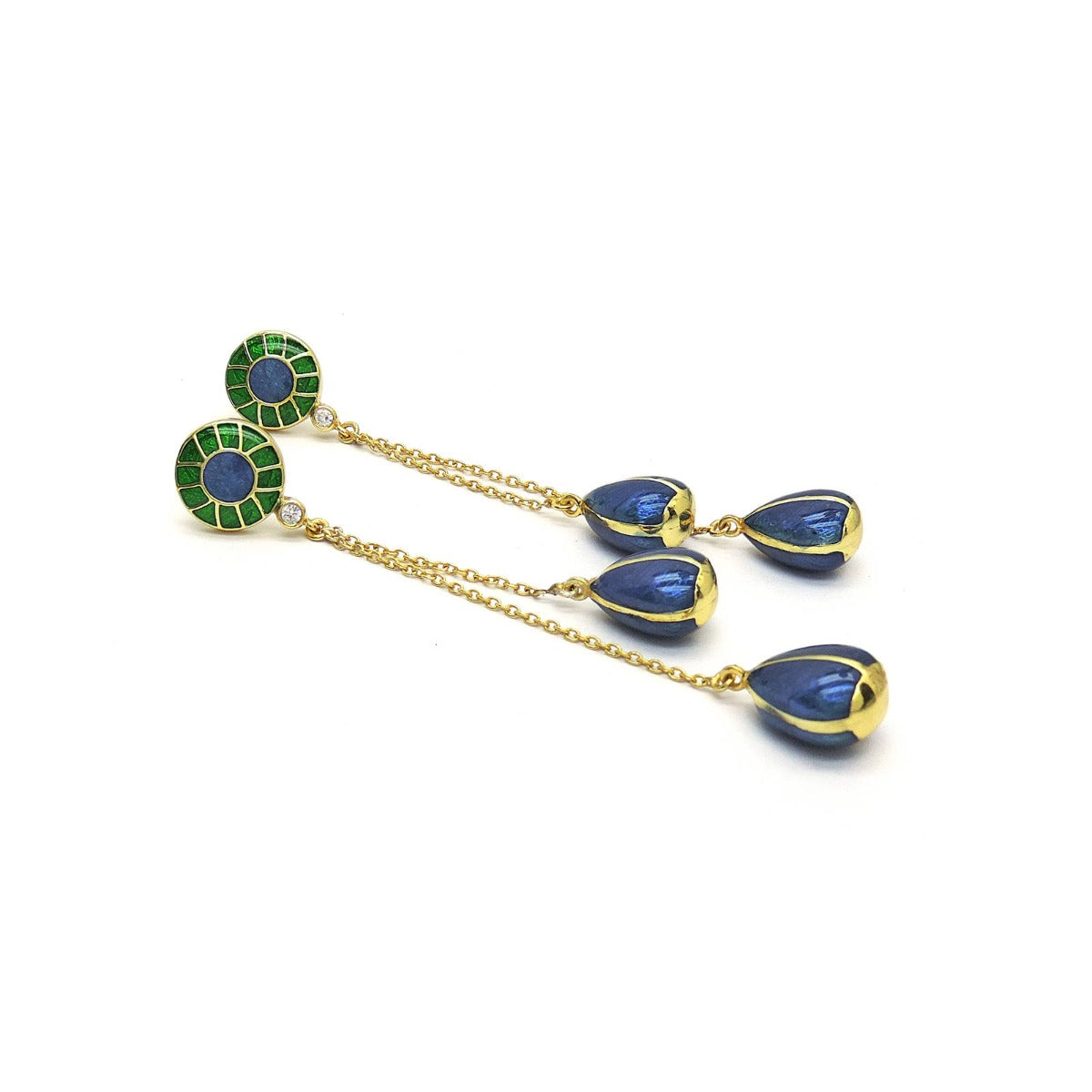 Elyse Enamel Drop Earrings
