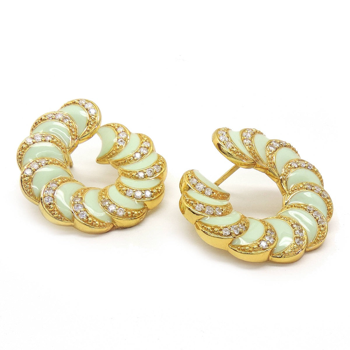 Florence Enamel Chandbali Earrings