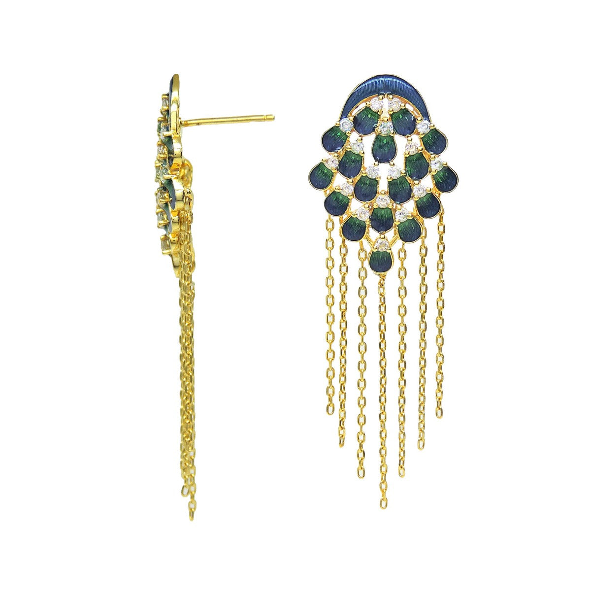 Waterfall Enamel Earrings