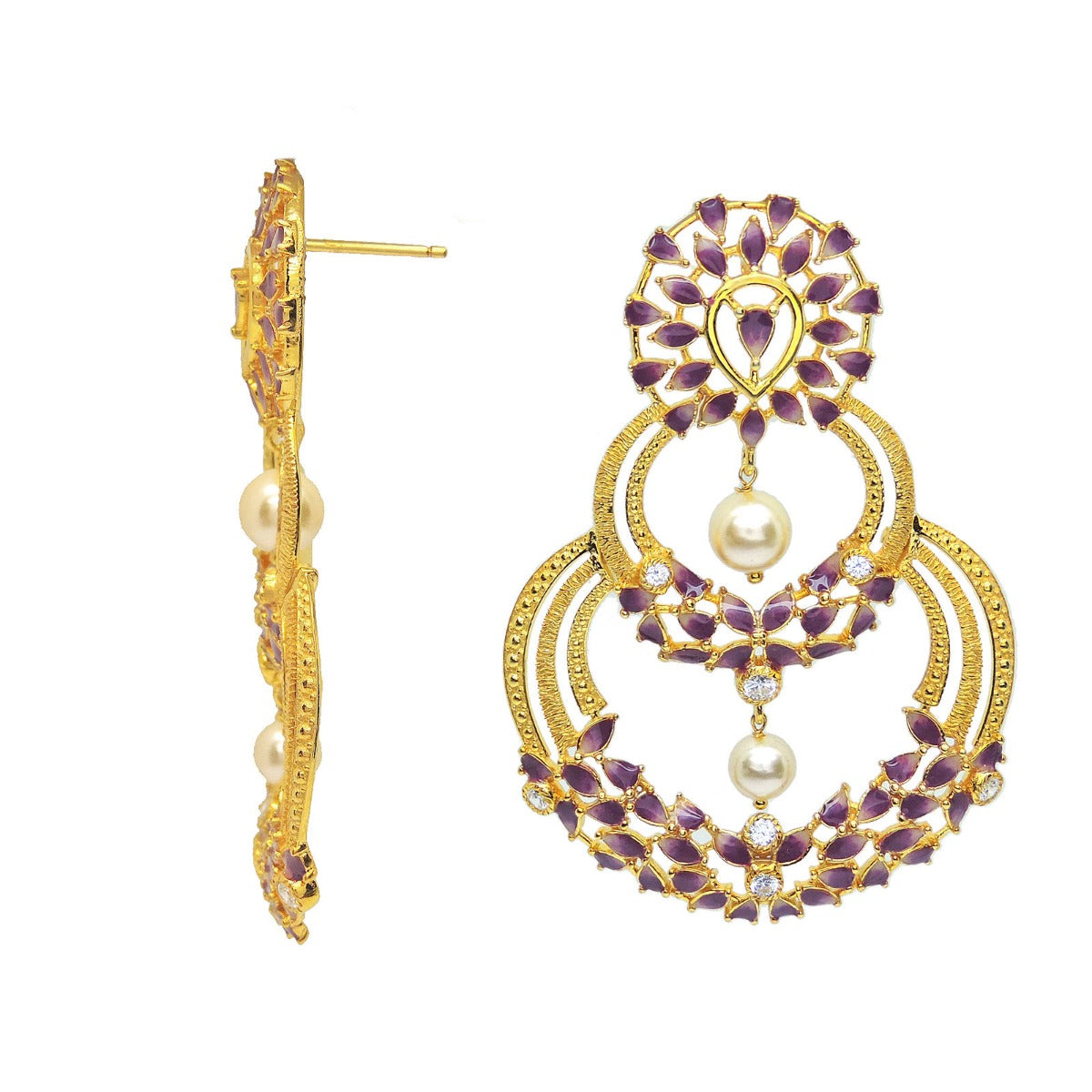 Sunshine Pearl Enamel Earrings