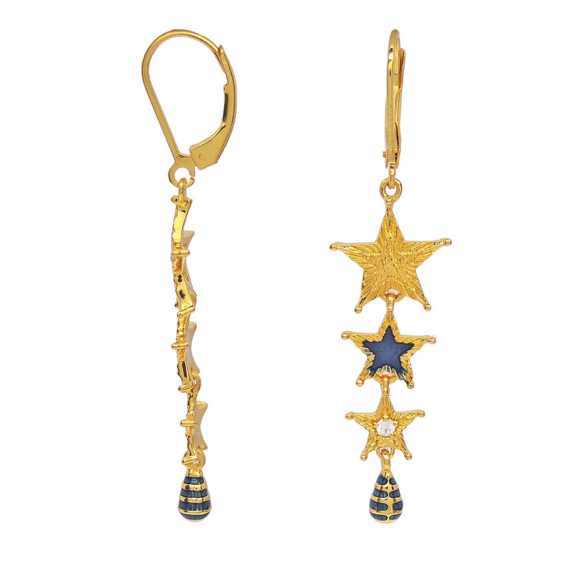 Little Star Enamel Drop Earrings