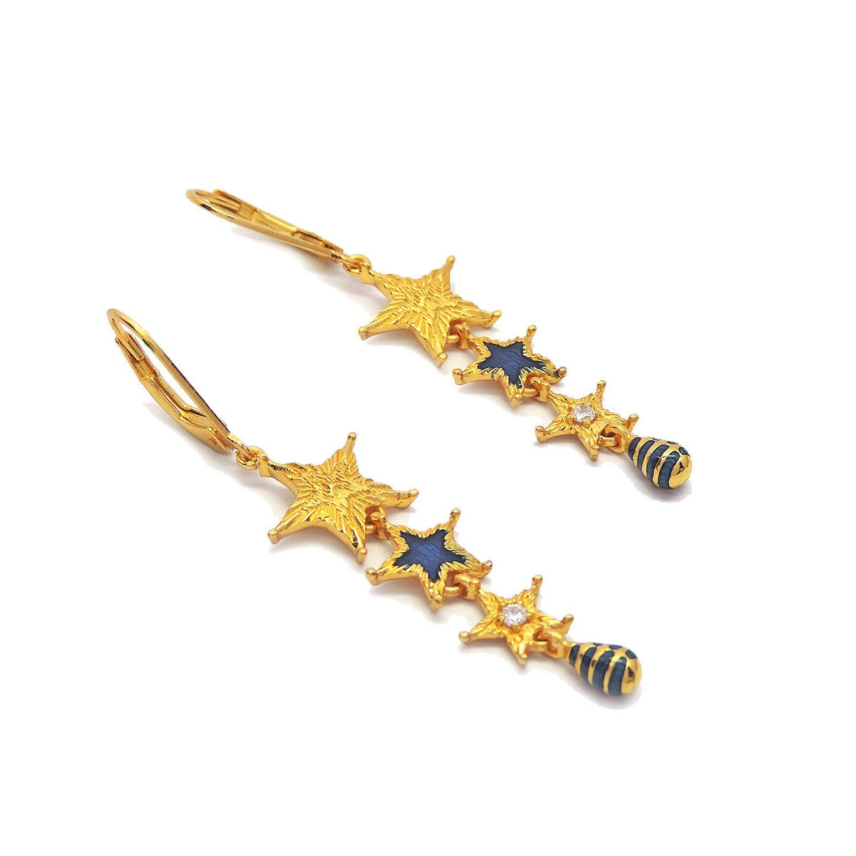 Little Star Enamel Drop Earrings
