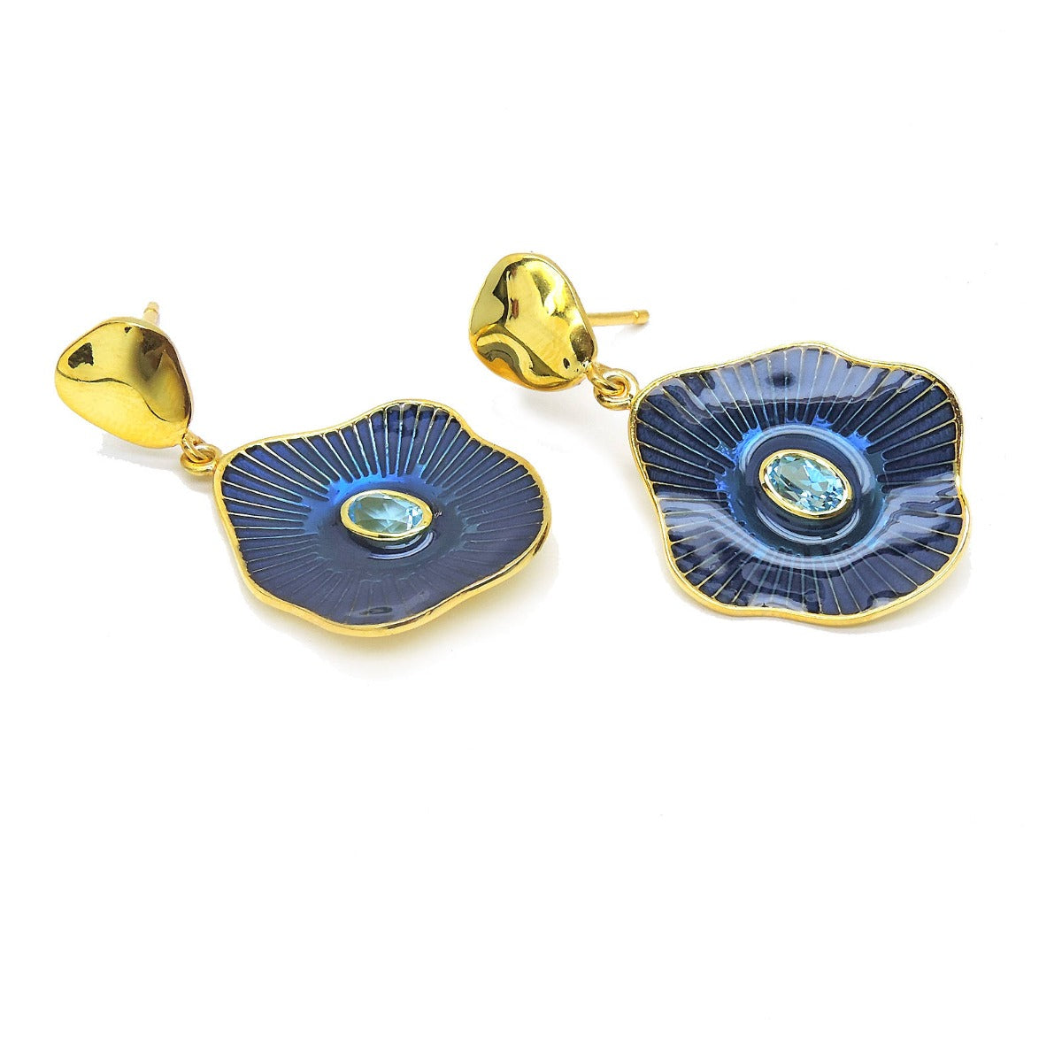 Sea Cluster Drop Earrings