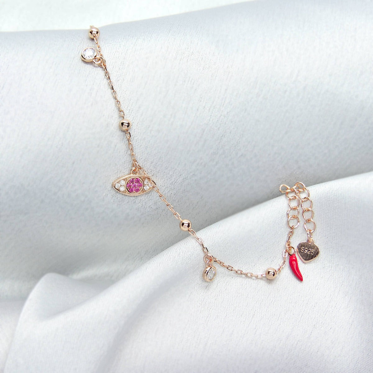 Delicate Eye Chain Bracelet