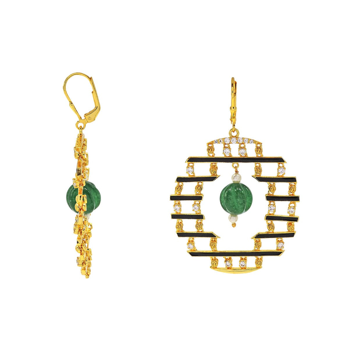 Line Loops Drop Earrings