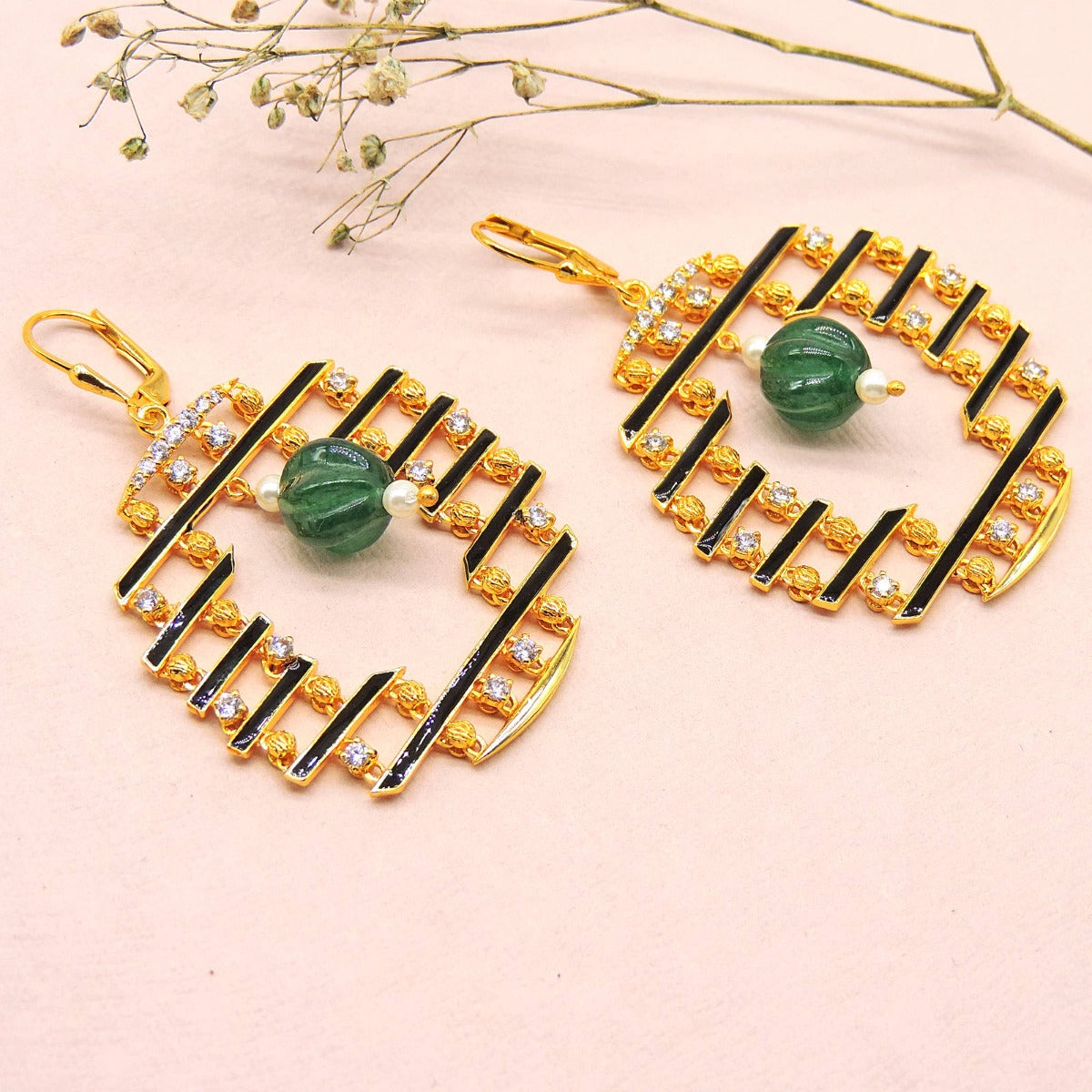 Line Loops Drop Earrings
