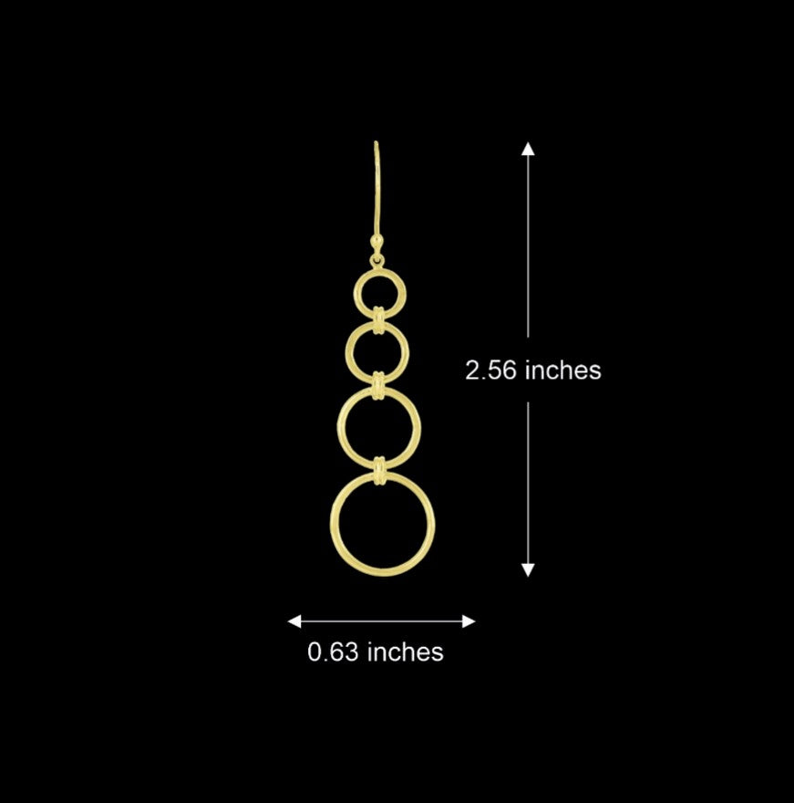 Cleopatra Encircled Drop Earrings