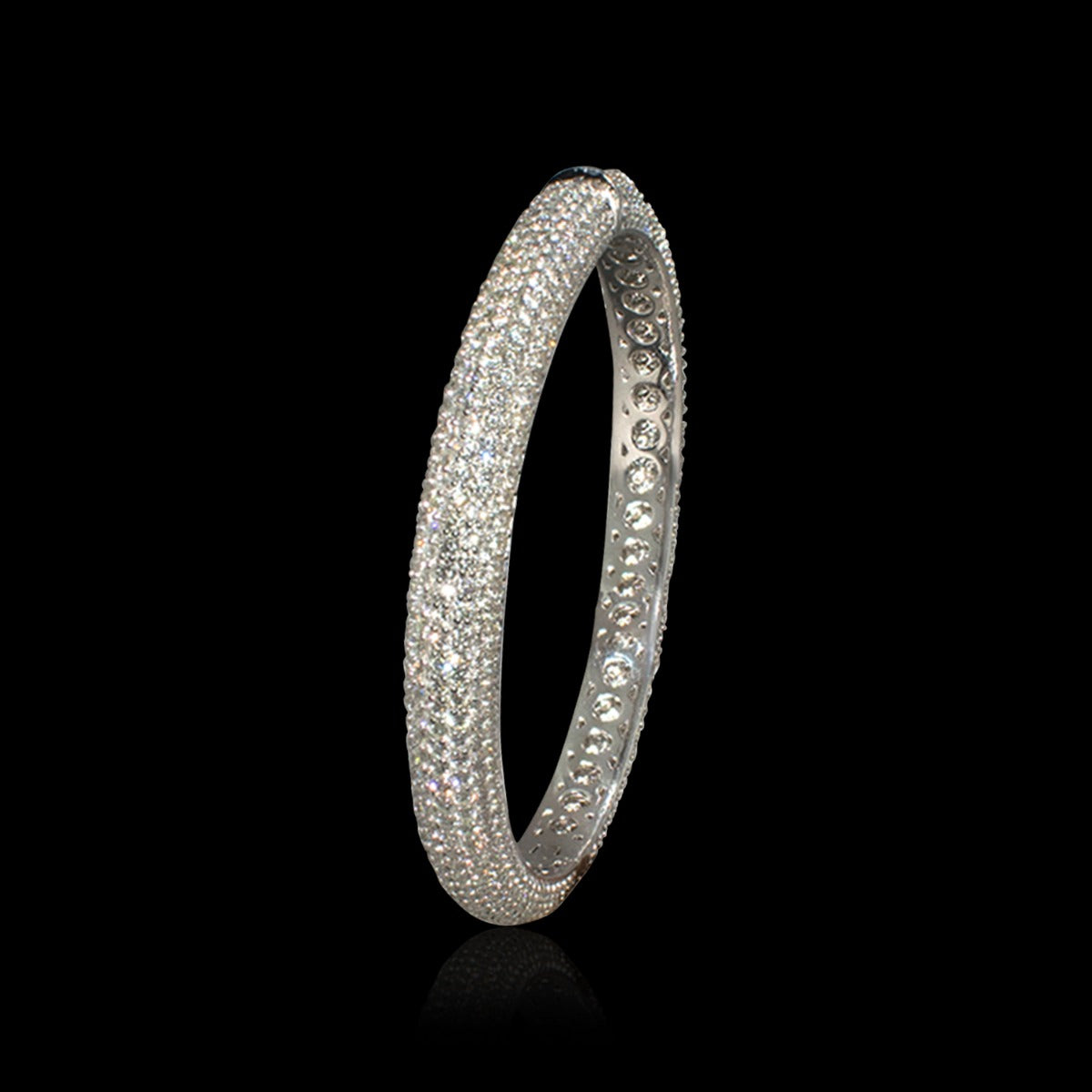 Scarlett Sparkle White Diamond Bangle