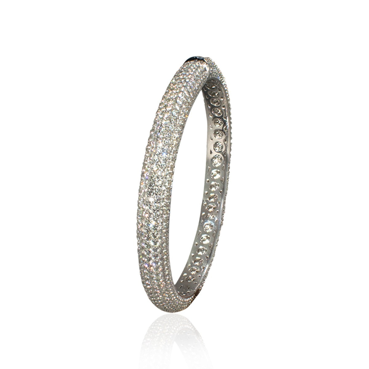 Scarlett Sparkle White Diamond Bangle