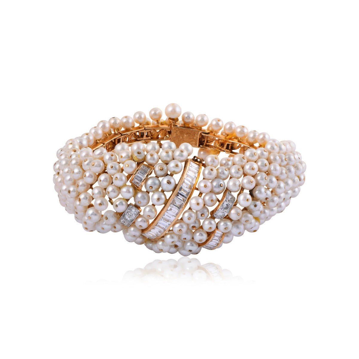 Bushy Dotted Diamond Bangle
