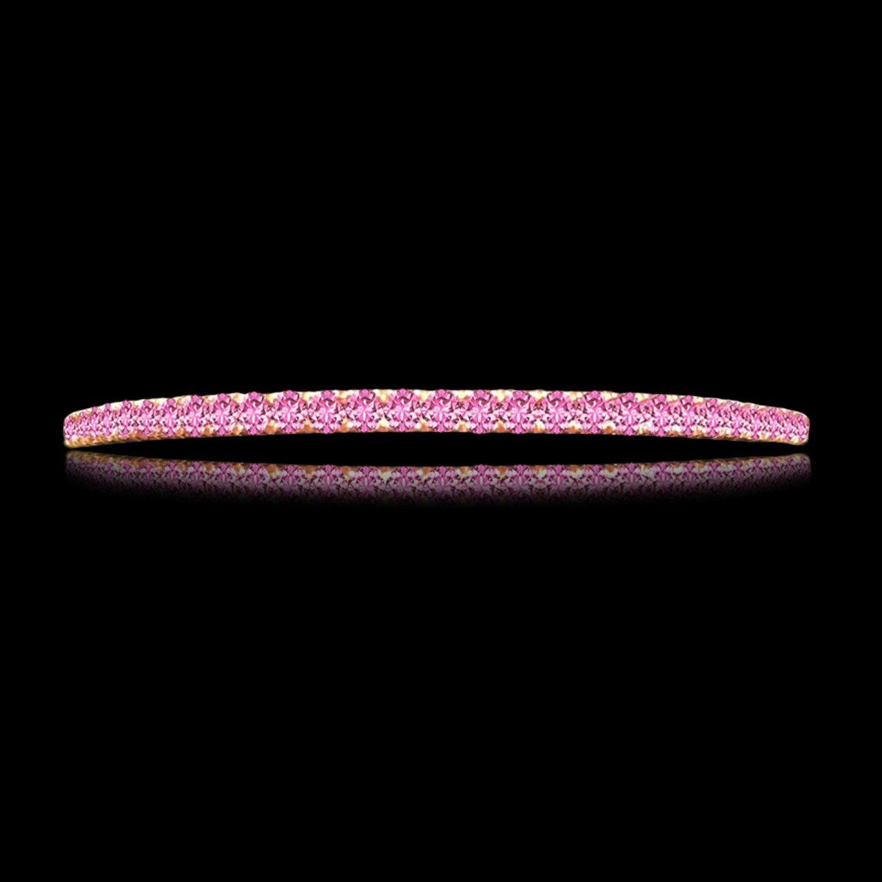 Amethyst Diamond Bangle