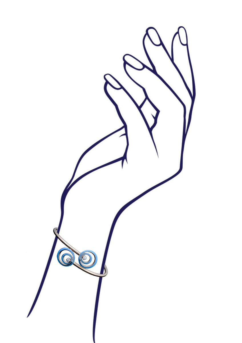 Concentric Circles Diamond Bracelet