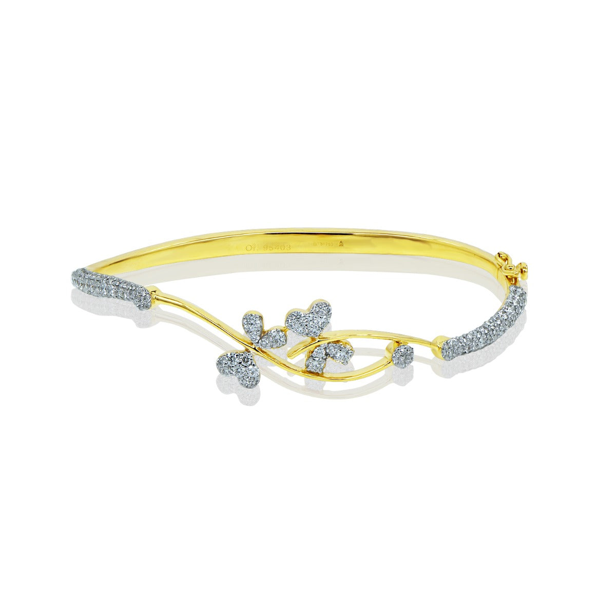 Butterfly Gold Diamond Bracelet