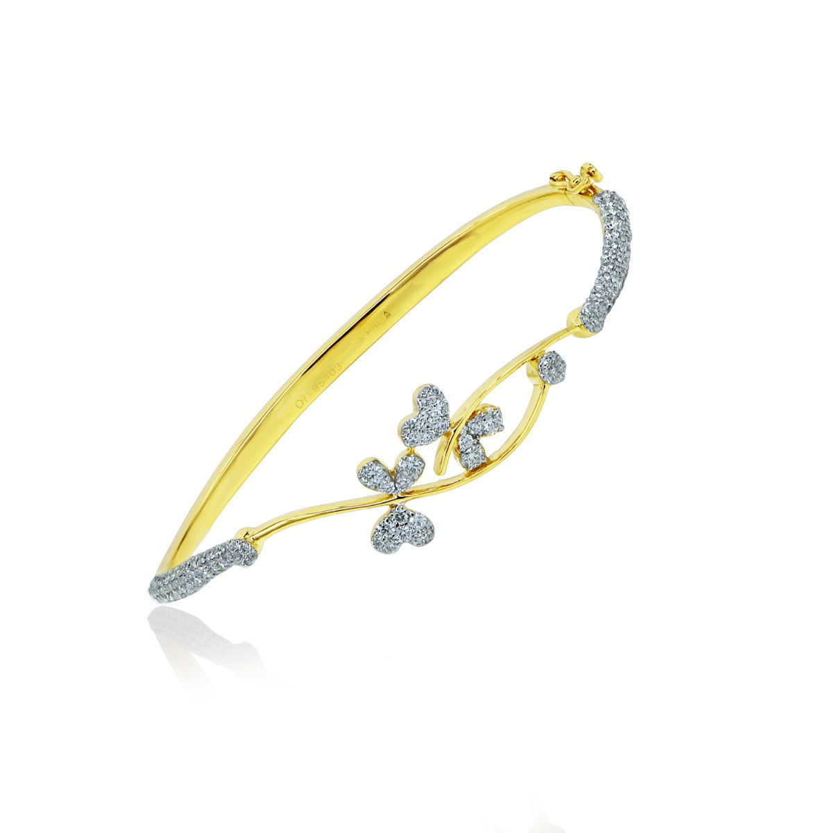 Butterfly Gold Diamond Bracelet