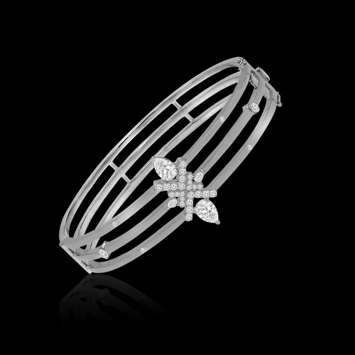Trio Band Diamond Bracelet