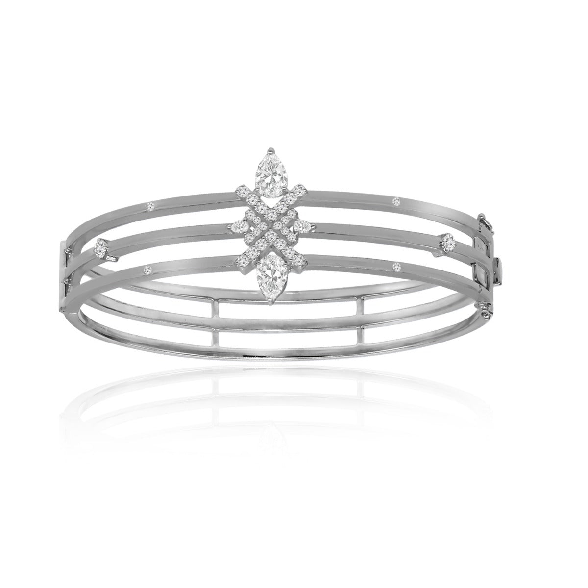 Trio Band Diamond Bracelet