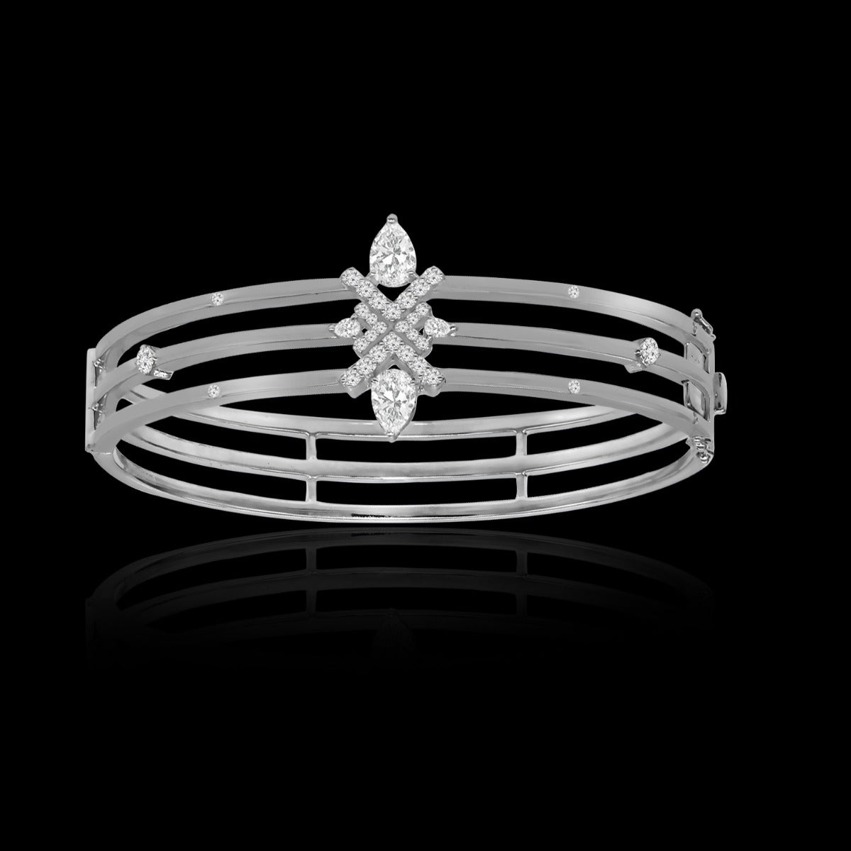 Trio Band Diamond Bracelet
