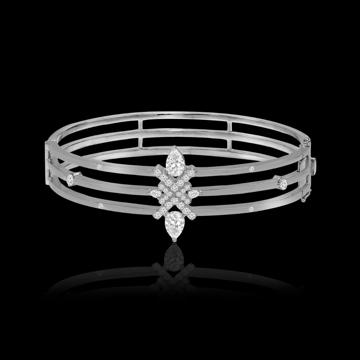 Trio Band Diamond Bracelet