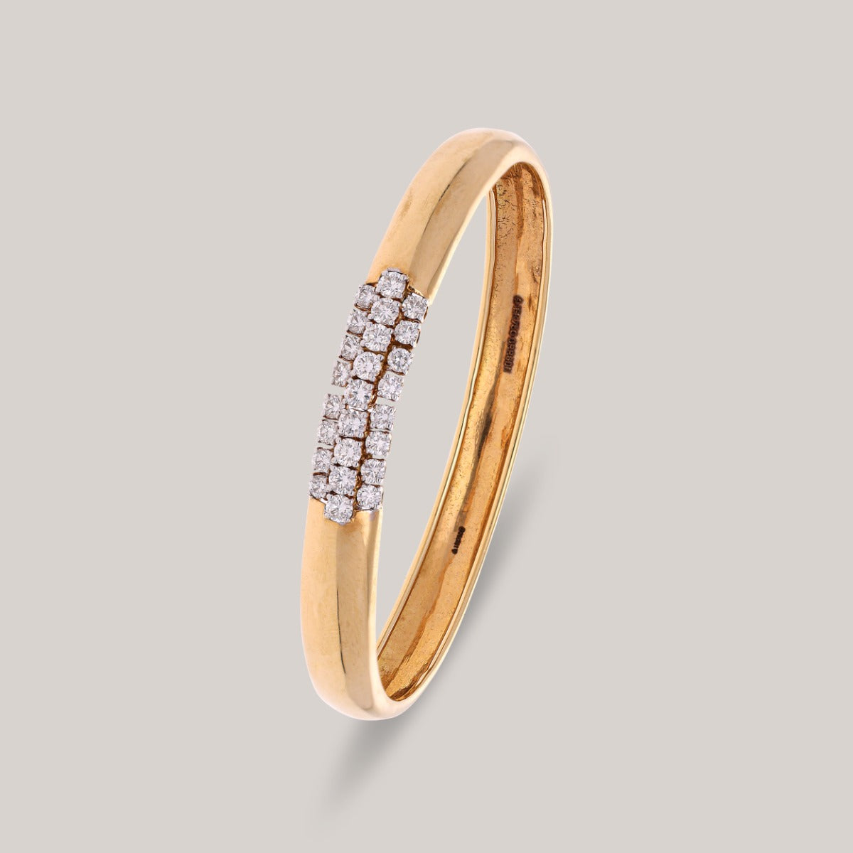 Luxe Block Diamond Bangle