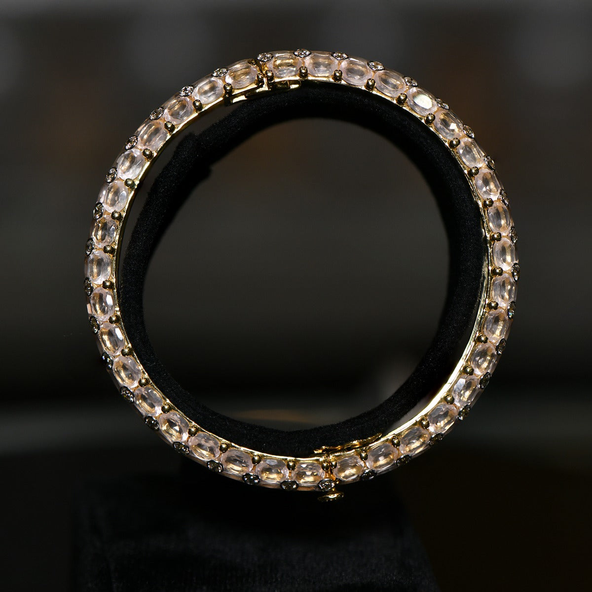 Transparent Diamond Bangle