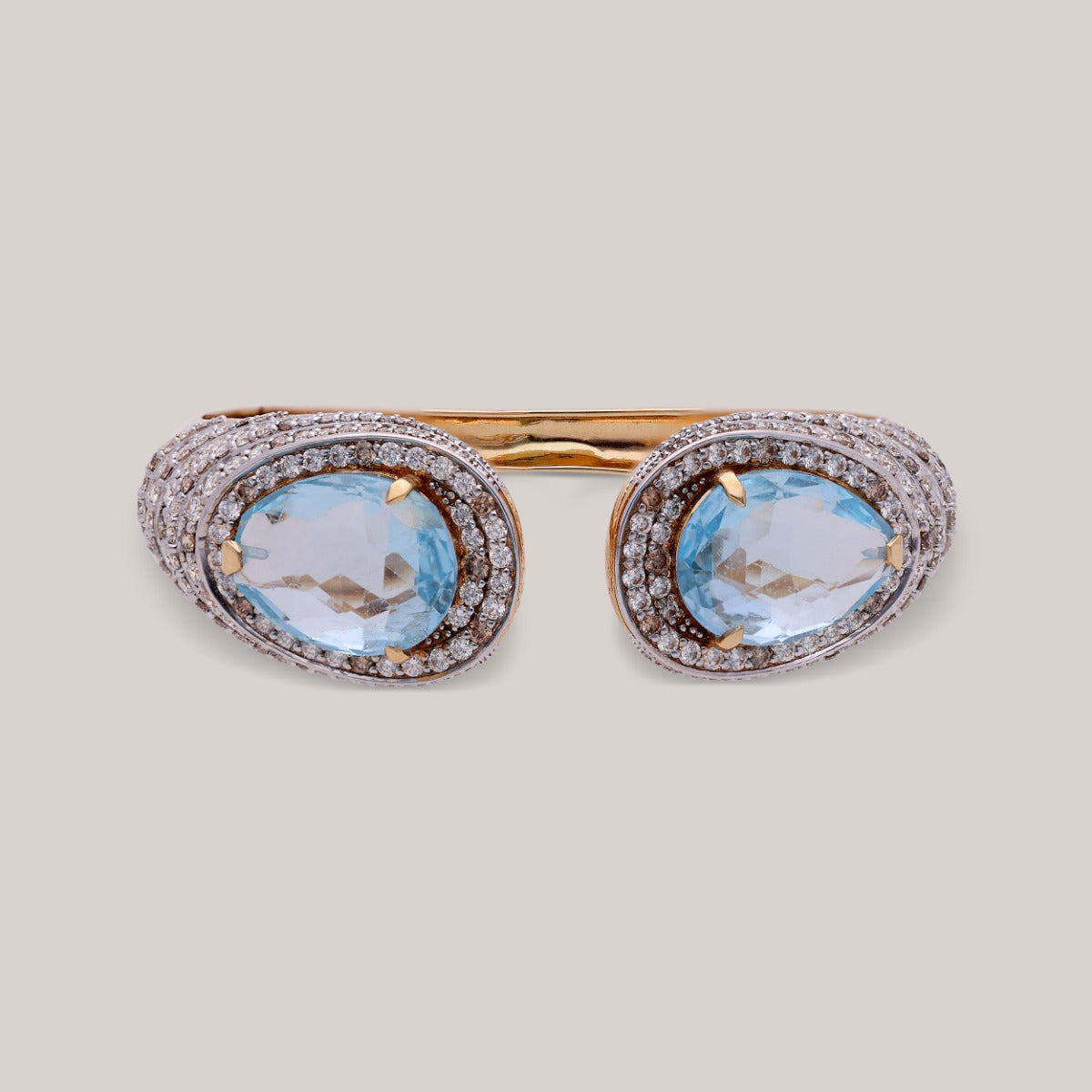 Blue Elegance Diamond Cuff