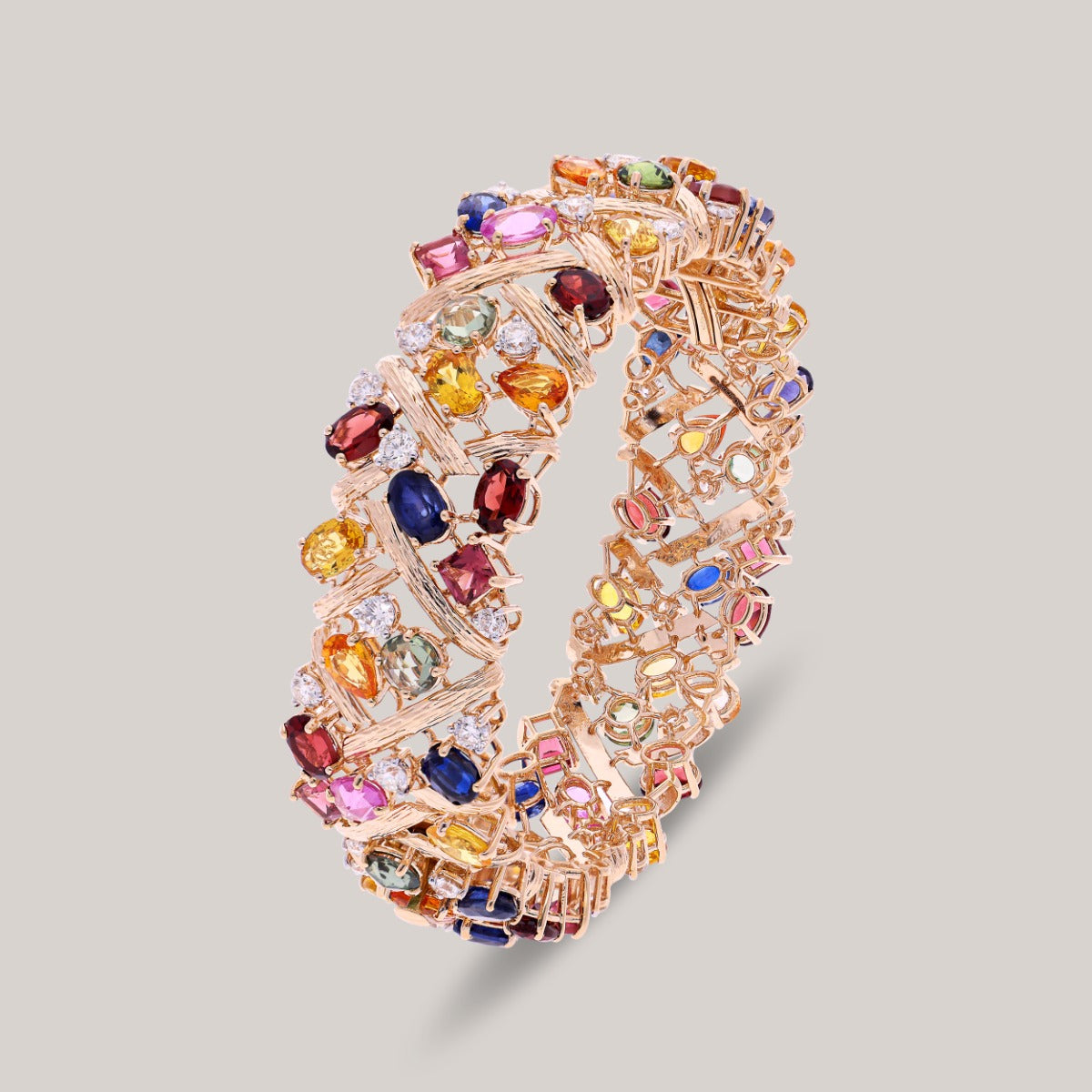 Rainbow Radiance Diamond Bangle